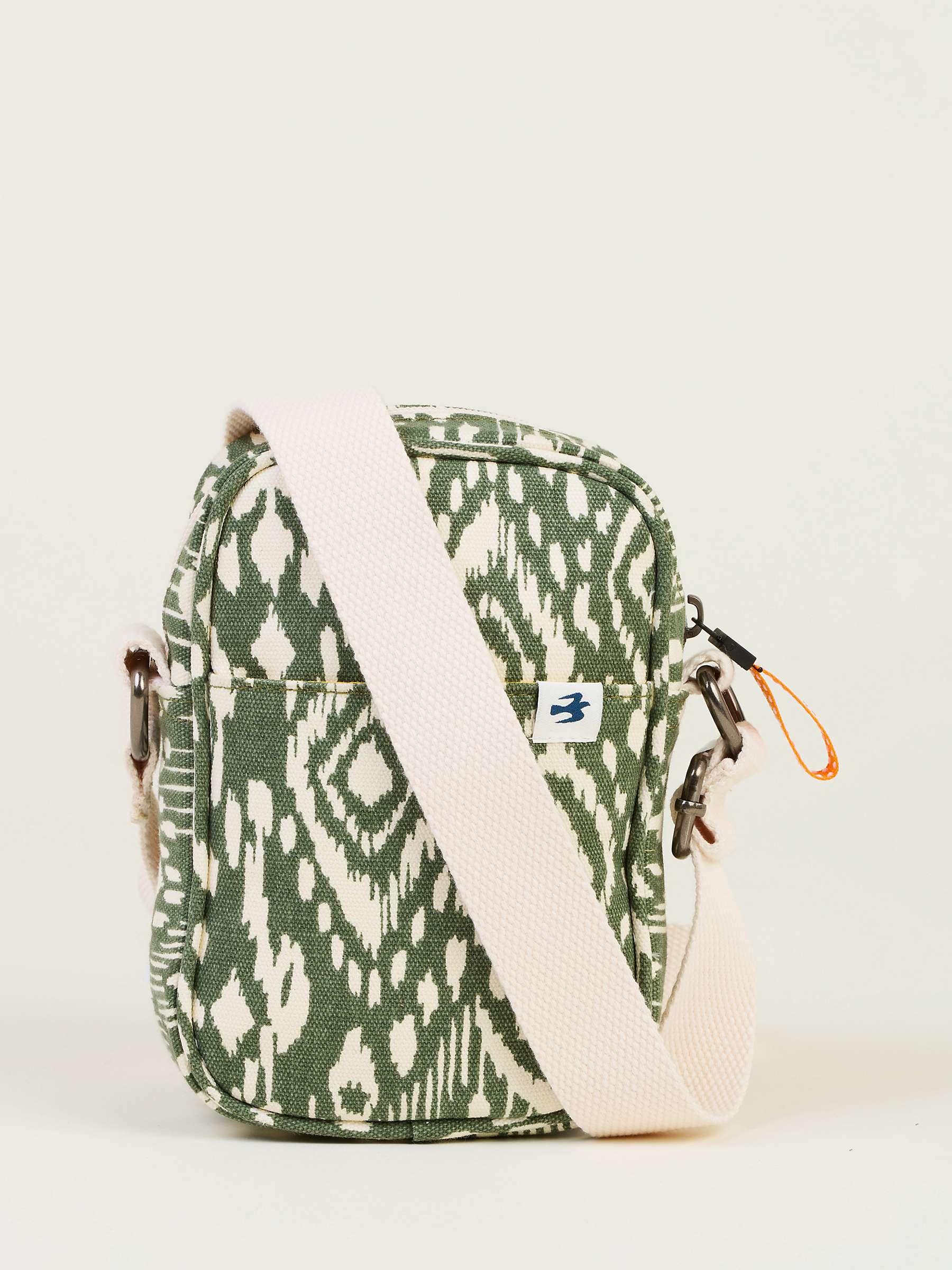 Buy Brakeburn Ikat Cotton Canvas Small Crossbody Bag, Khaki Online at johnlewis.com