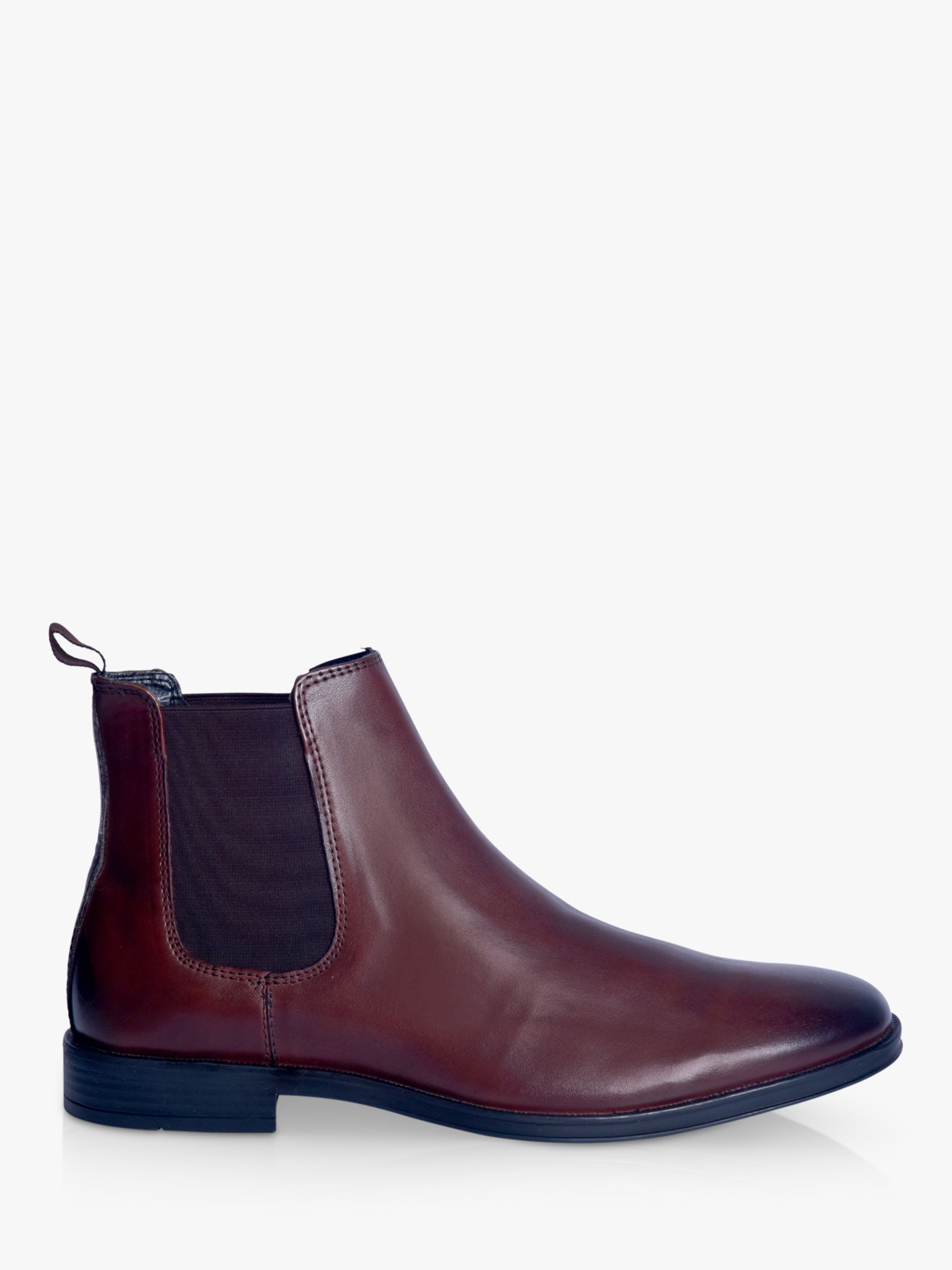 Silver Street London Islington Leather Chelsea Boots, Brown, 11