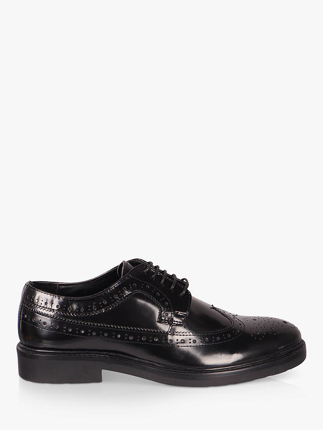 Silver Street London Chigwell Leather Brogues, Black