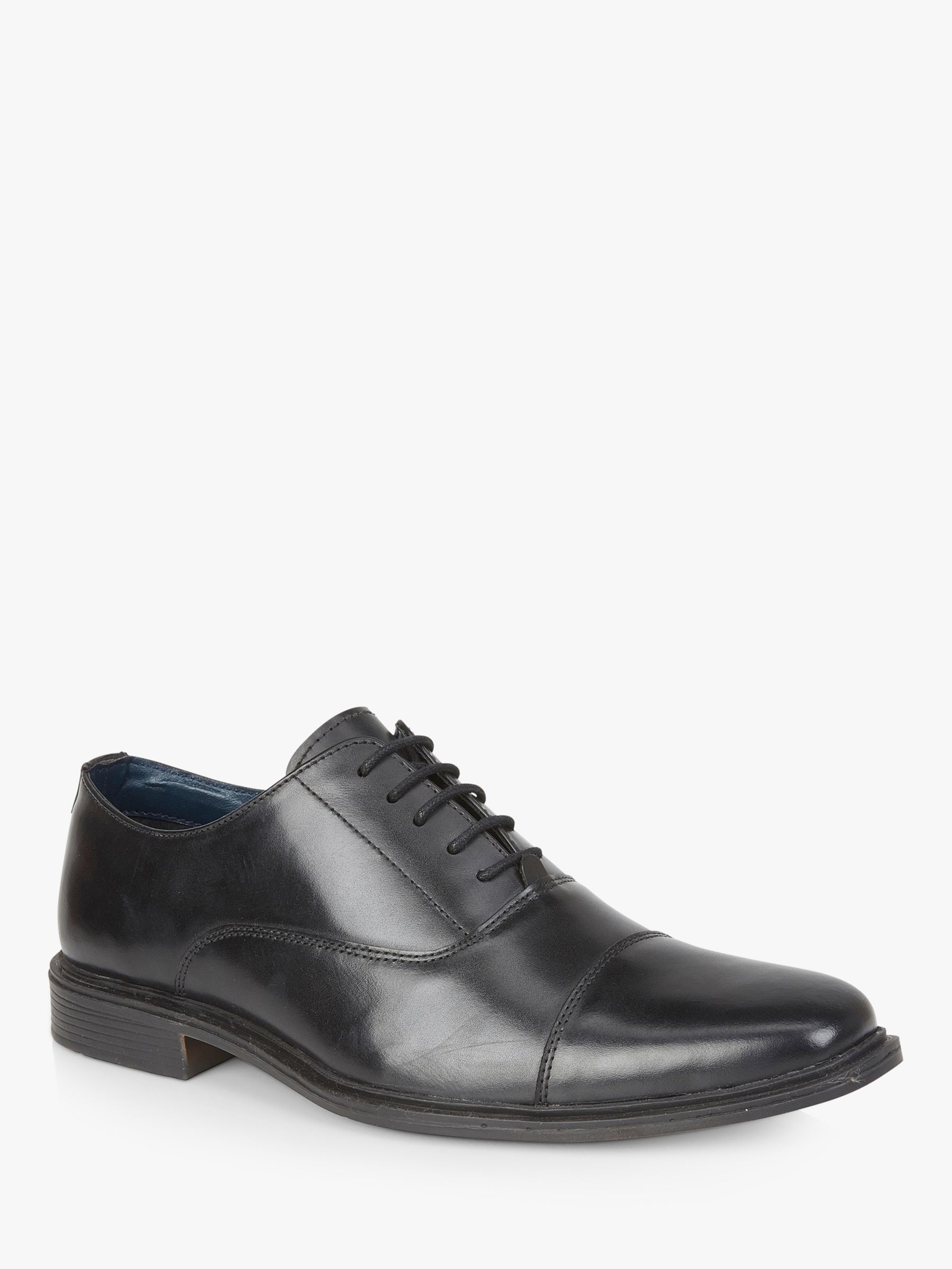 Silver Street London Burford Formal Derby Shoes, Black at John Lewis ...