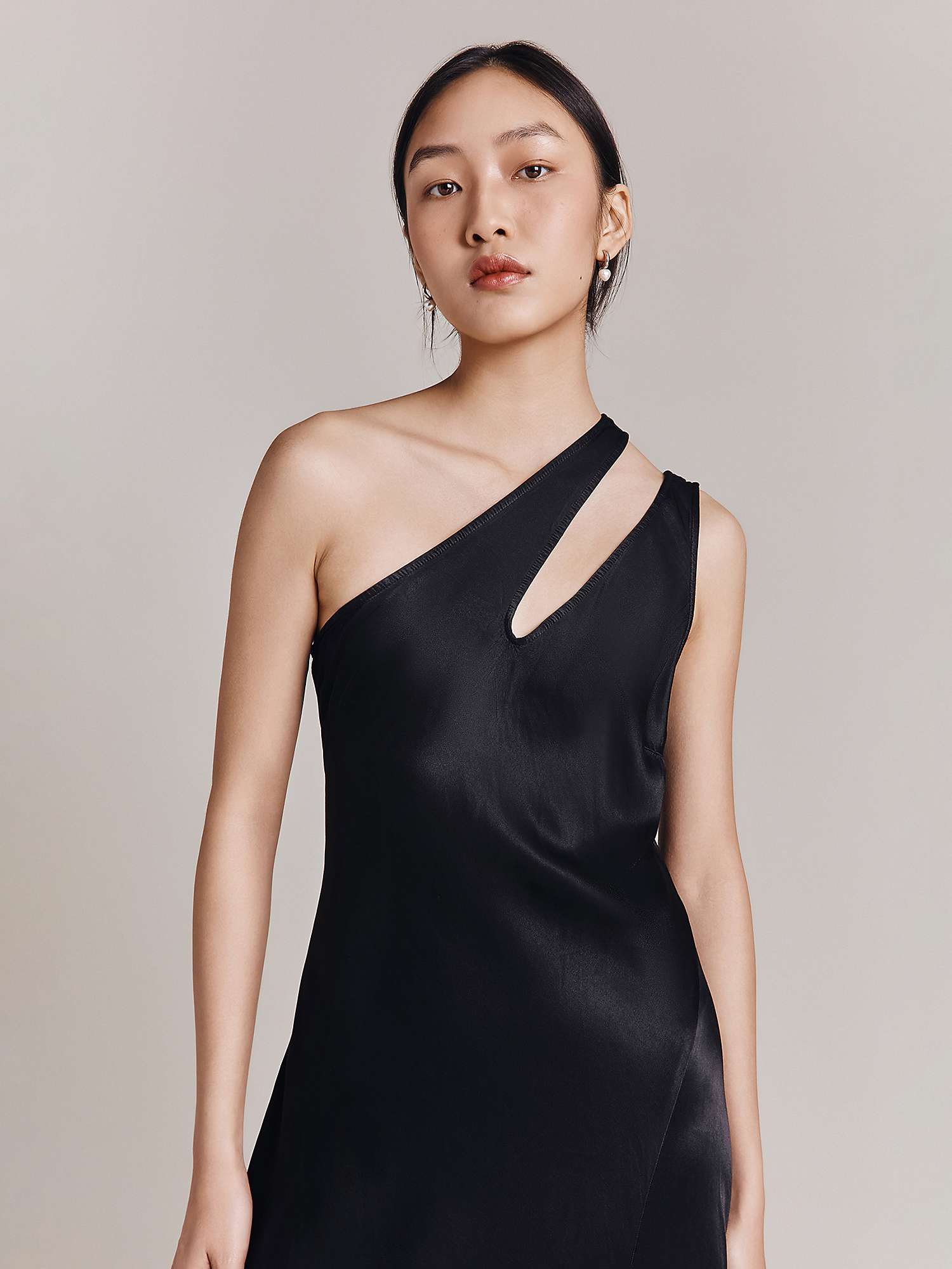Buy Ghost Rose Cut-Out Detail Satin Midi Dress Online at johnlewis.com