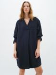 InWear Peg 3/4 Sleeve Loose Fit Dress, Marine Blue