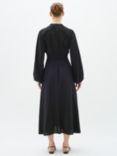 InWear Pattie Cropped Sleeve Midi Dress, Black