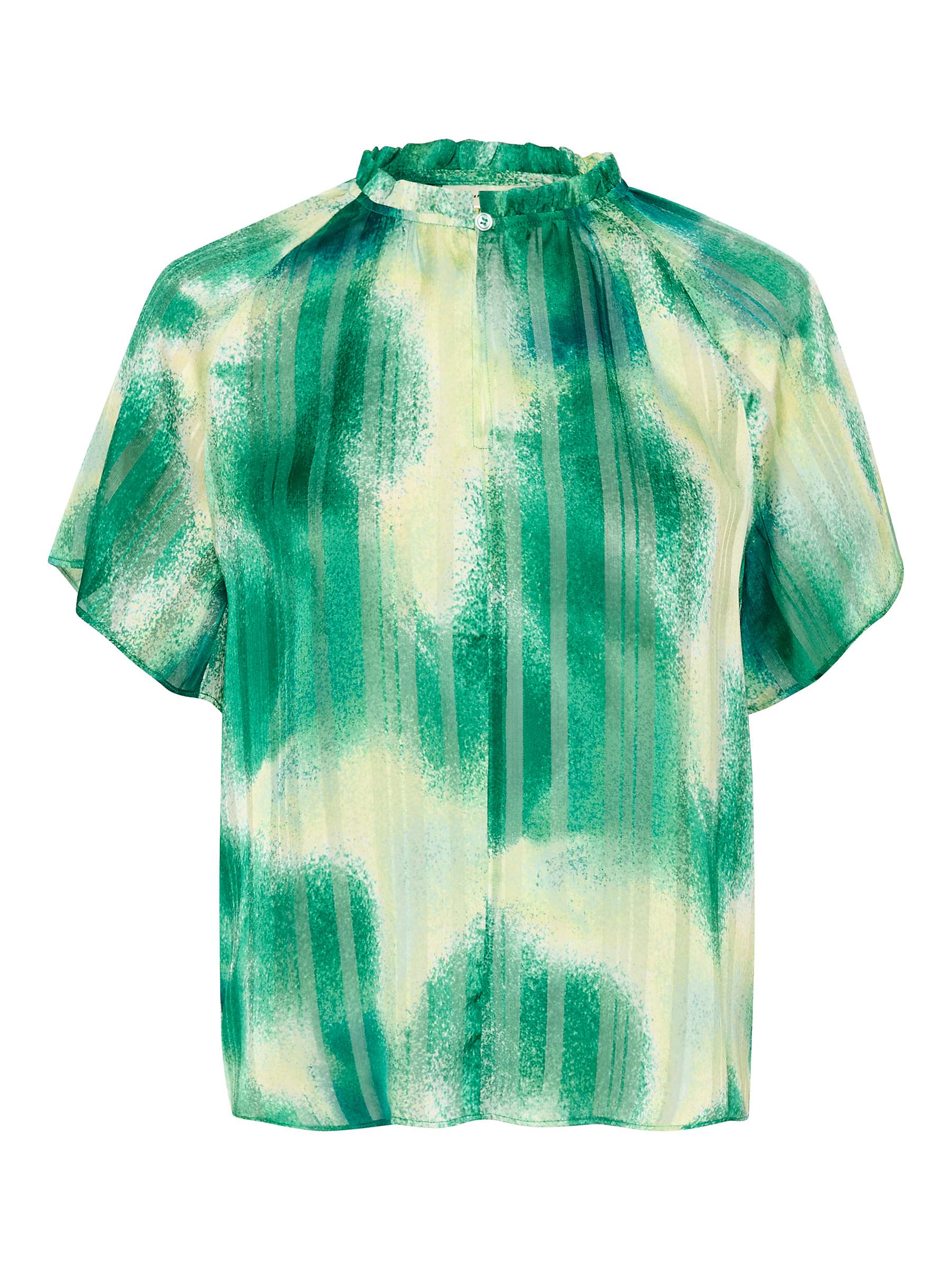 Buy InWear Himari Short Sleeve Top, Green Art Splash Online at johnlewis.com