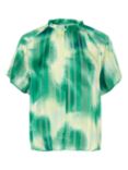 InWear Himari Short Sleeve Top, Green Art Splash