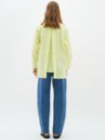 InWear Helve Cropped Sleeve Loose Fit Shirt, Lime Sorbet