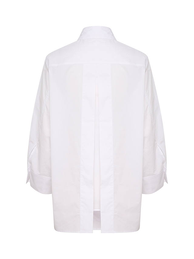 InWear Helve Cropped Sleeve Loose Fit Shirt, Pure White