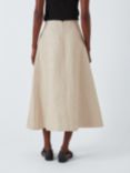 Theory High Waist Linen Skirt, Straw