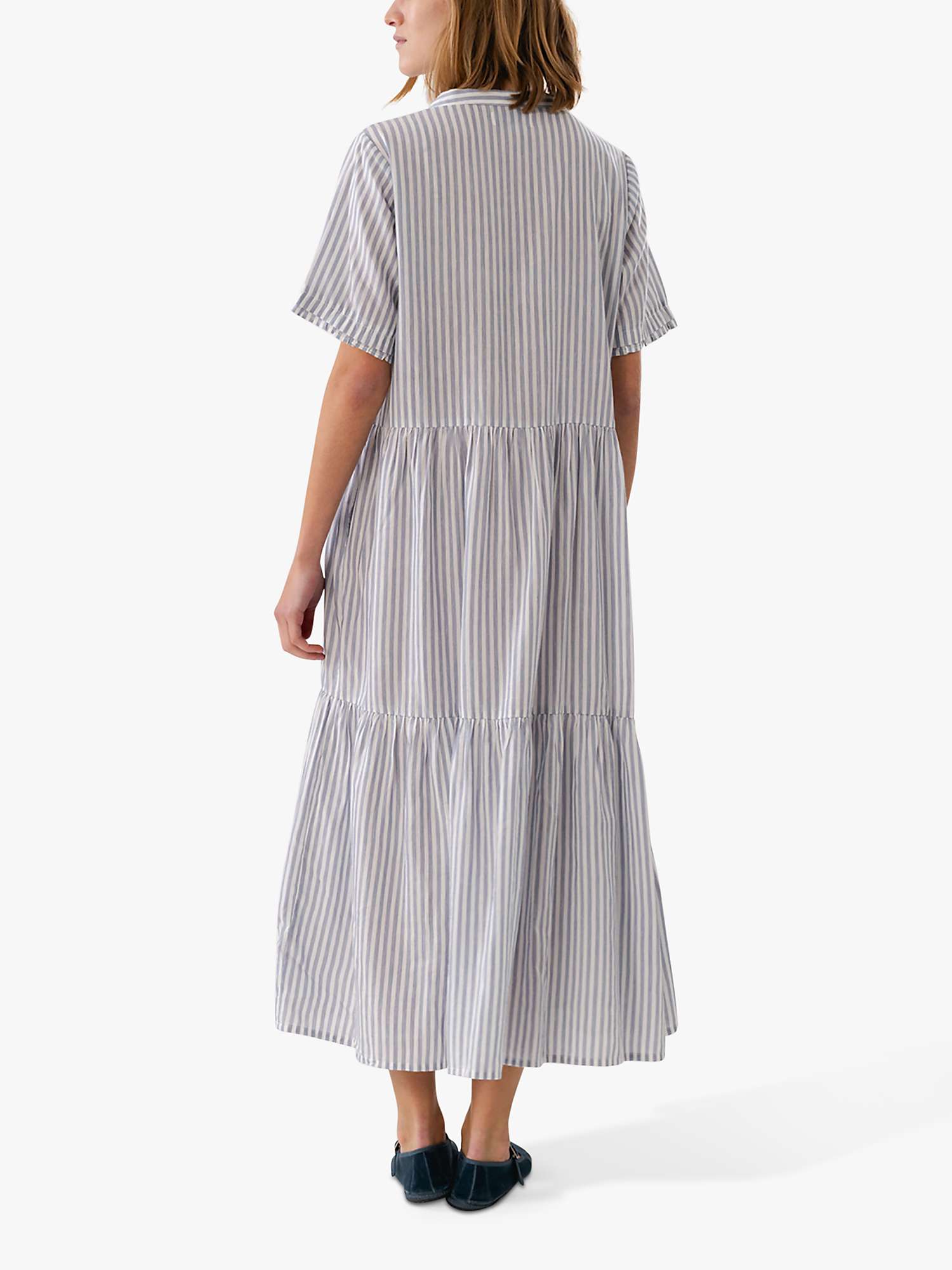 Buy Lollys Laundry Fie Striped Maxi Dress, White/Blue Online at johnlewis.com