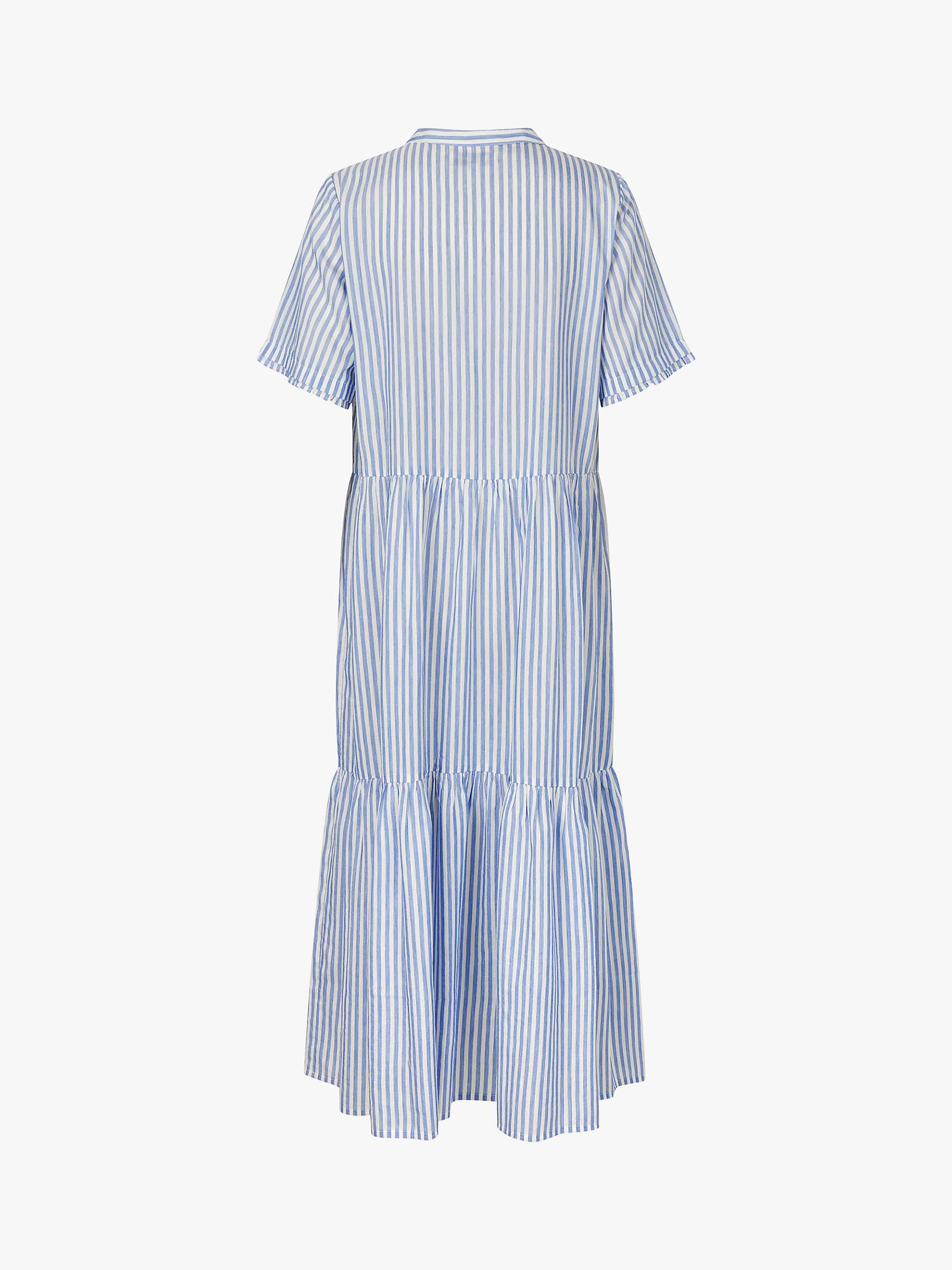 Buy Lollys Laundry Fie Striped Maxi Dress, White/Blue Online at johnlewis.com