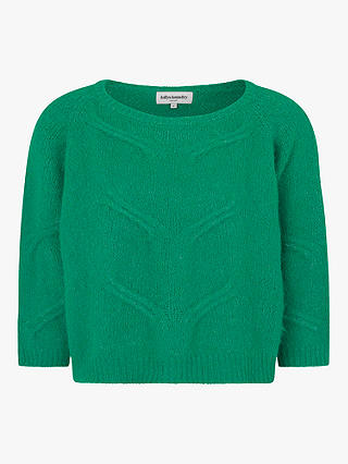 Lollys Laundry Tortuga Relaxed Fit Jumper, Emerald Green