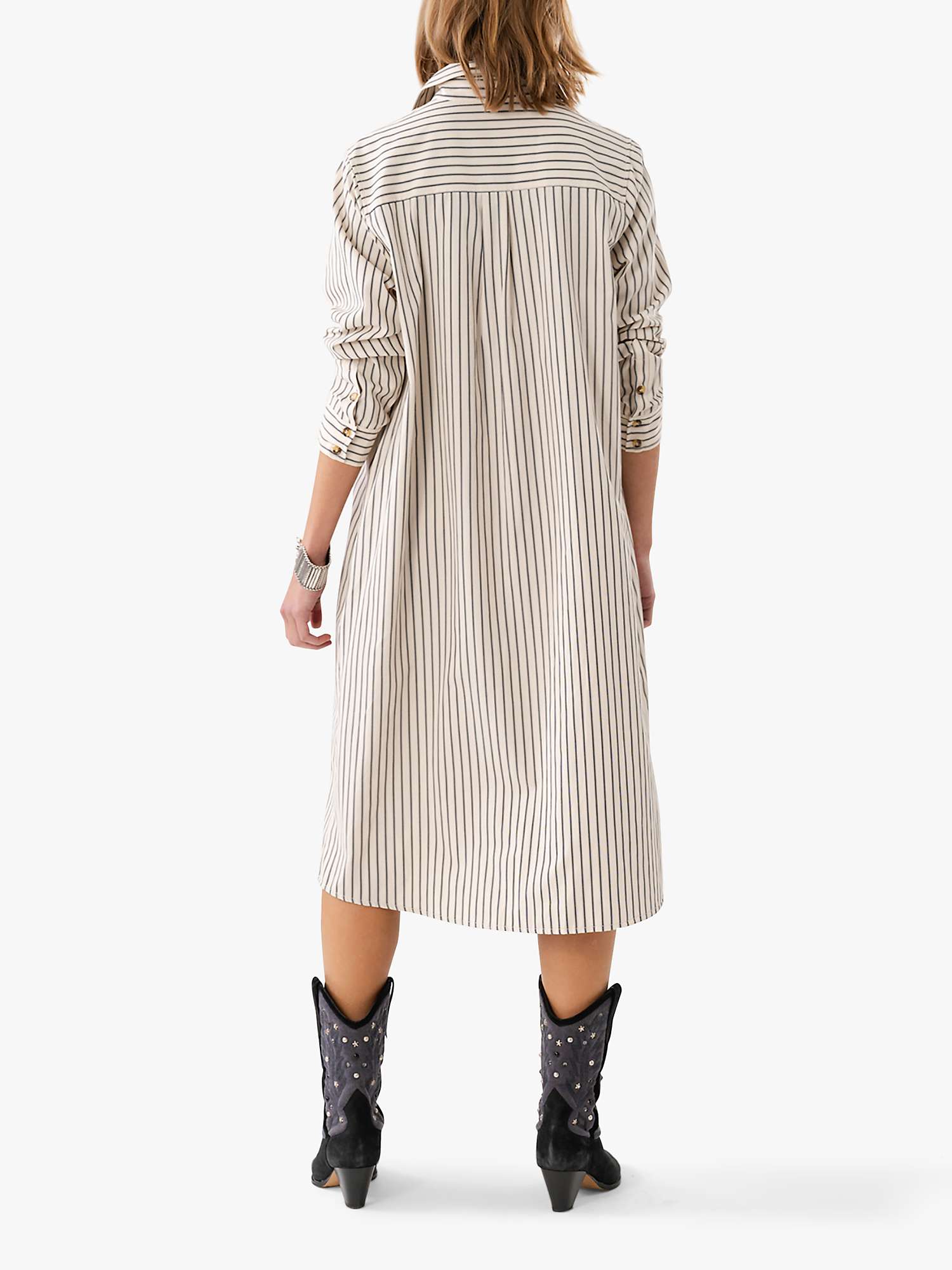Buy Lollys Laundry Mumba Cotton Blend Shirt Dress, Stripe Online at johnlewis.com