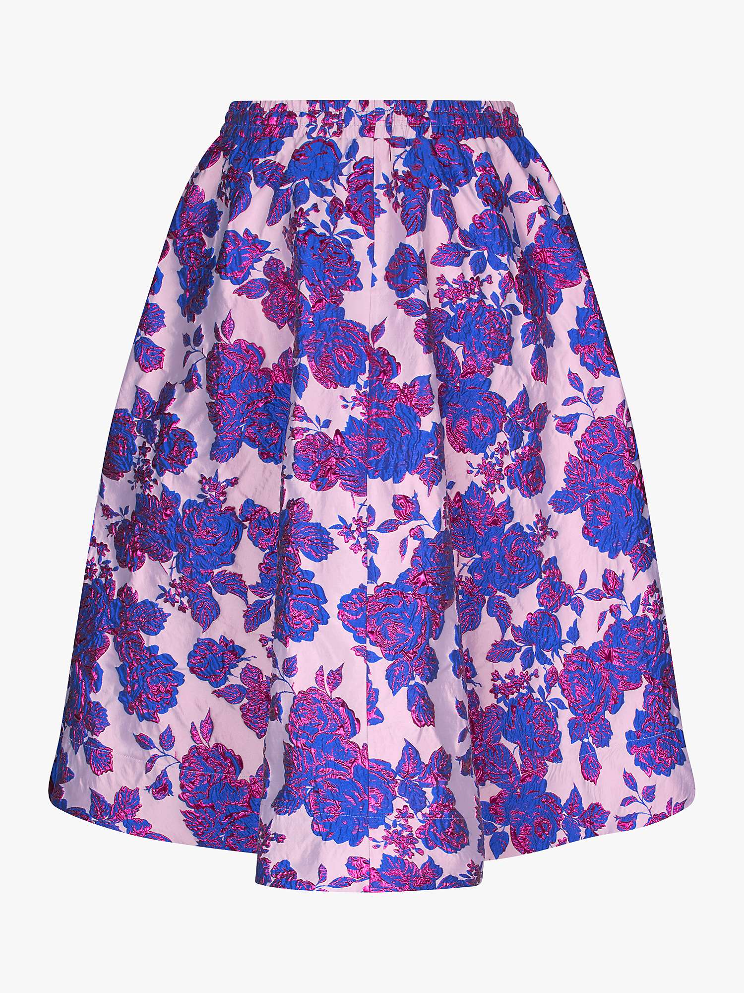 Buy Lollys Laundry Bristol Floral Midi Skirt, Dark Lavender/Multi Online at johnlewis.com