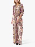 Lollys Laundry Rita Abstract Print Wide Leg Trousers, Multi