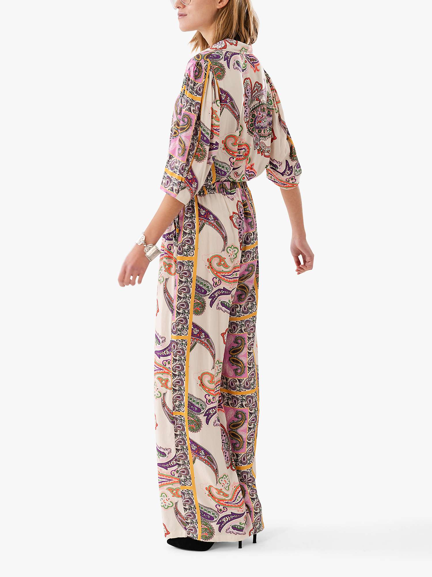 Buy Lollys Laundry Rita Abstract Print Wide Leg Trousers, Multi Online at johnlewis.com
