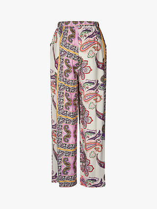 Lollys Laundry Rita Abstract Print Wide Leg Trousers, Multi