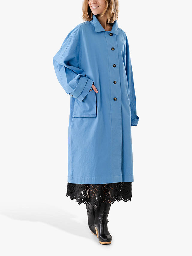 Lollys Laundry Russi Rain Coat, Light Blue