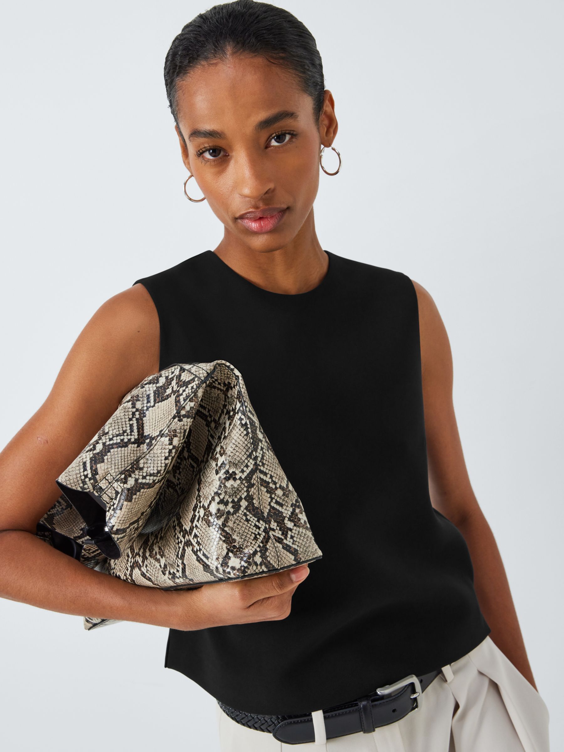 Buy Theory Shell Top, Black Online at johnlewis.com
