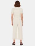 Whistles Petite Alana Denim Jumpsuit, Ivory