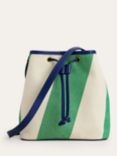 Boden Stripe Bucket Bag, Green