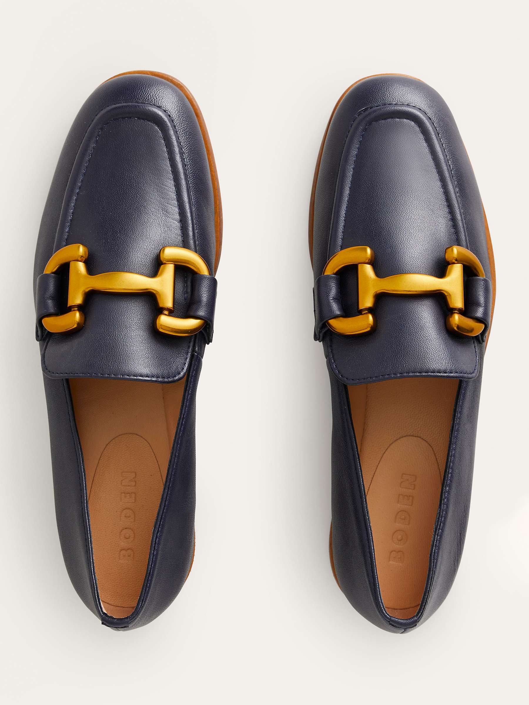 Buy Boden Iris Leather Snaffle Trim Loafers Online at johnlewis.com