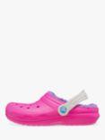 Crocs Kids' Classic Lined Clog, Pink/Multi