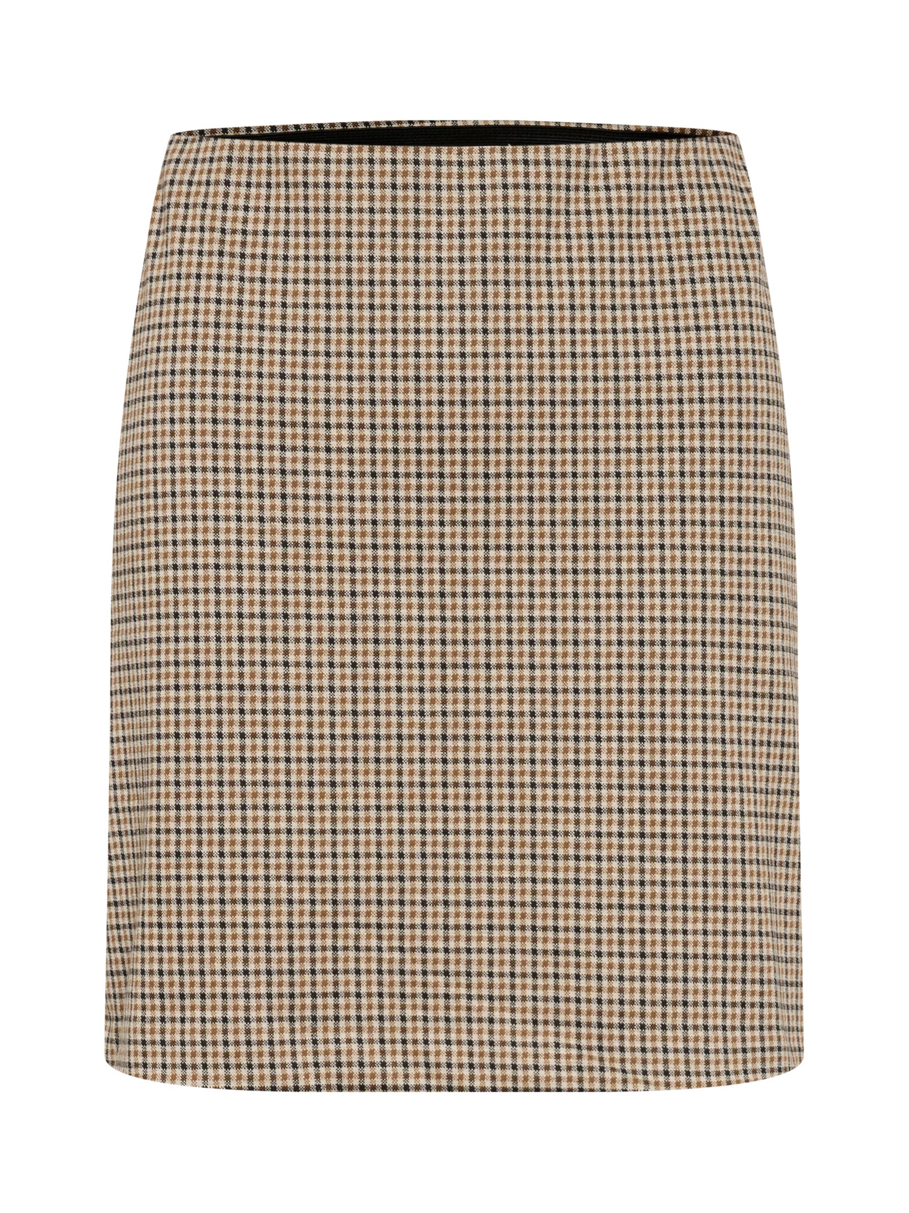 Buy Part Two Corinne Mini Skirt, Toasted Coco Check Online at johnlewis.com
