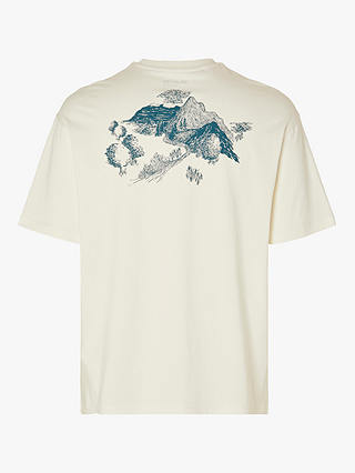 SELECTED HOMME Loose Printed T-Shirt, White