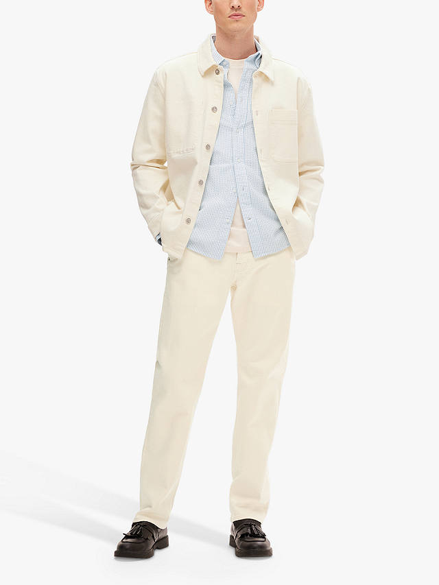 SELECTED HOMME Straight Fit Chinos, Egret