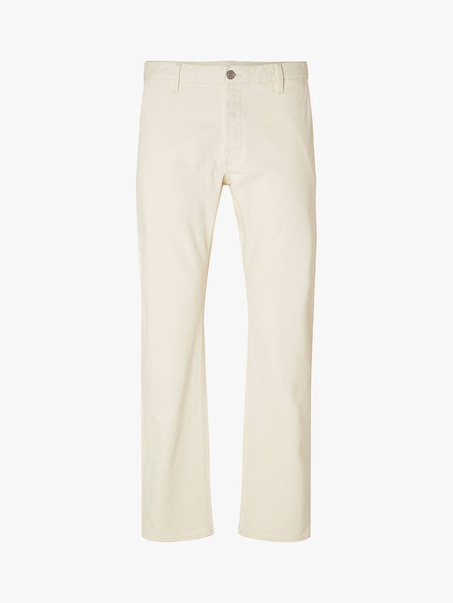 SELECTED HOMME Straight Fit Chinos, Egret
