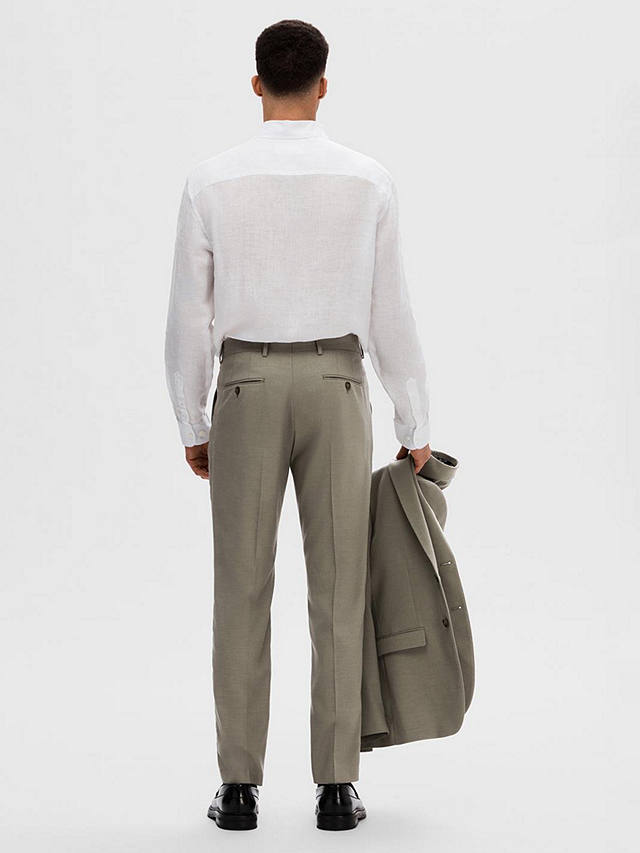 SELECTED HOMME Neil Slim Fit Trousers, Vetiver