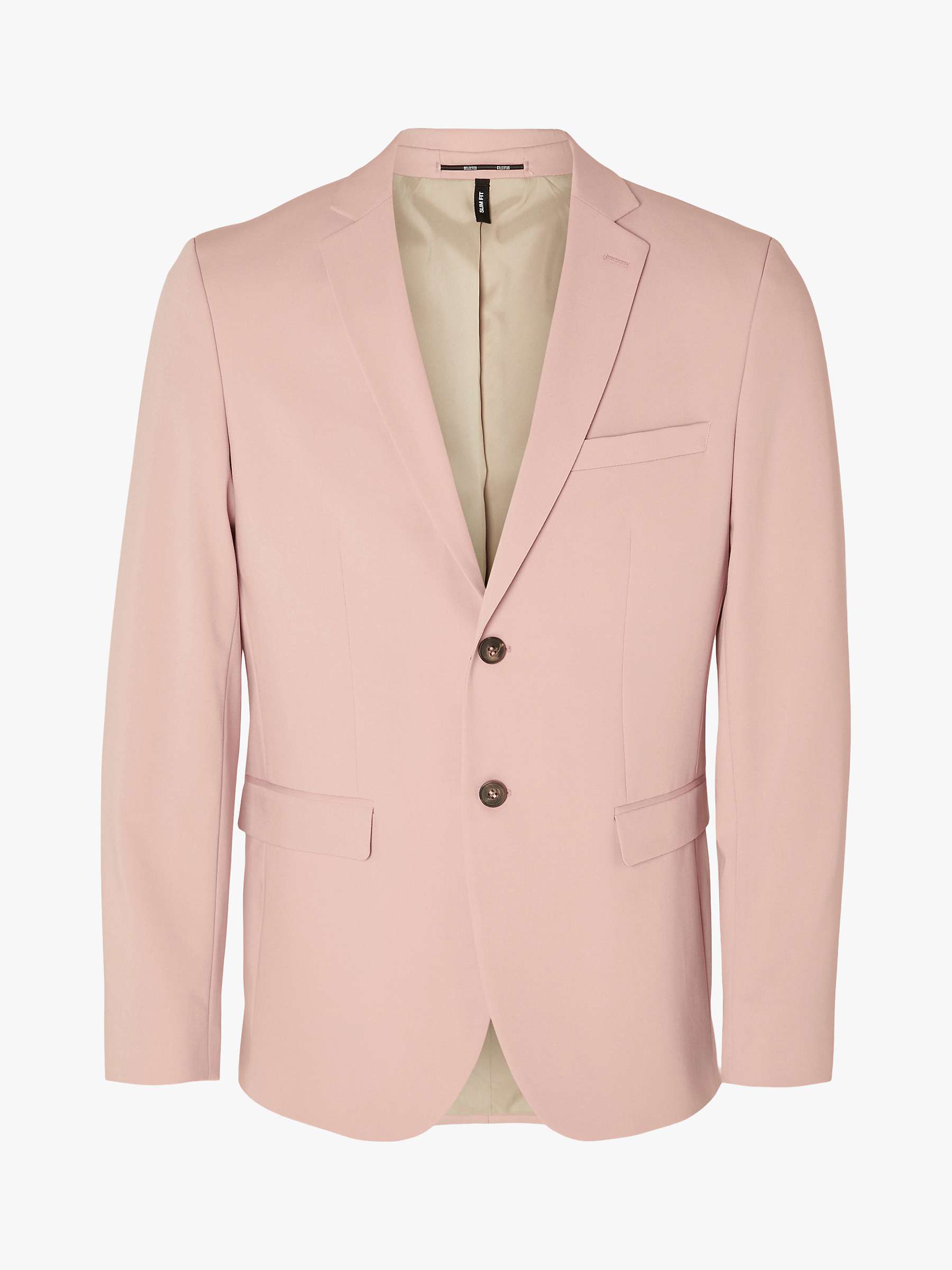 Buy SELECTED HOMME Slim Fit Suit Jacket, Pink Online at johnlewis.com