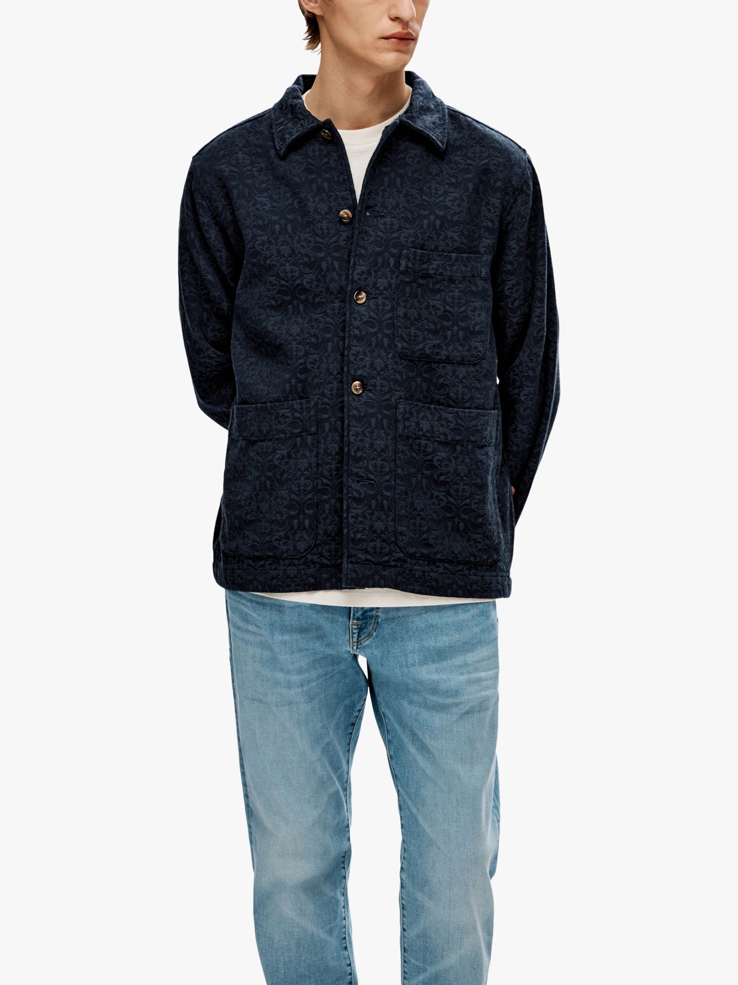 SELECTED HOMME Jason Overshirt, Navy, S