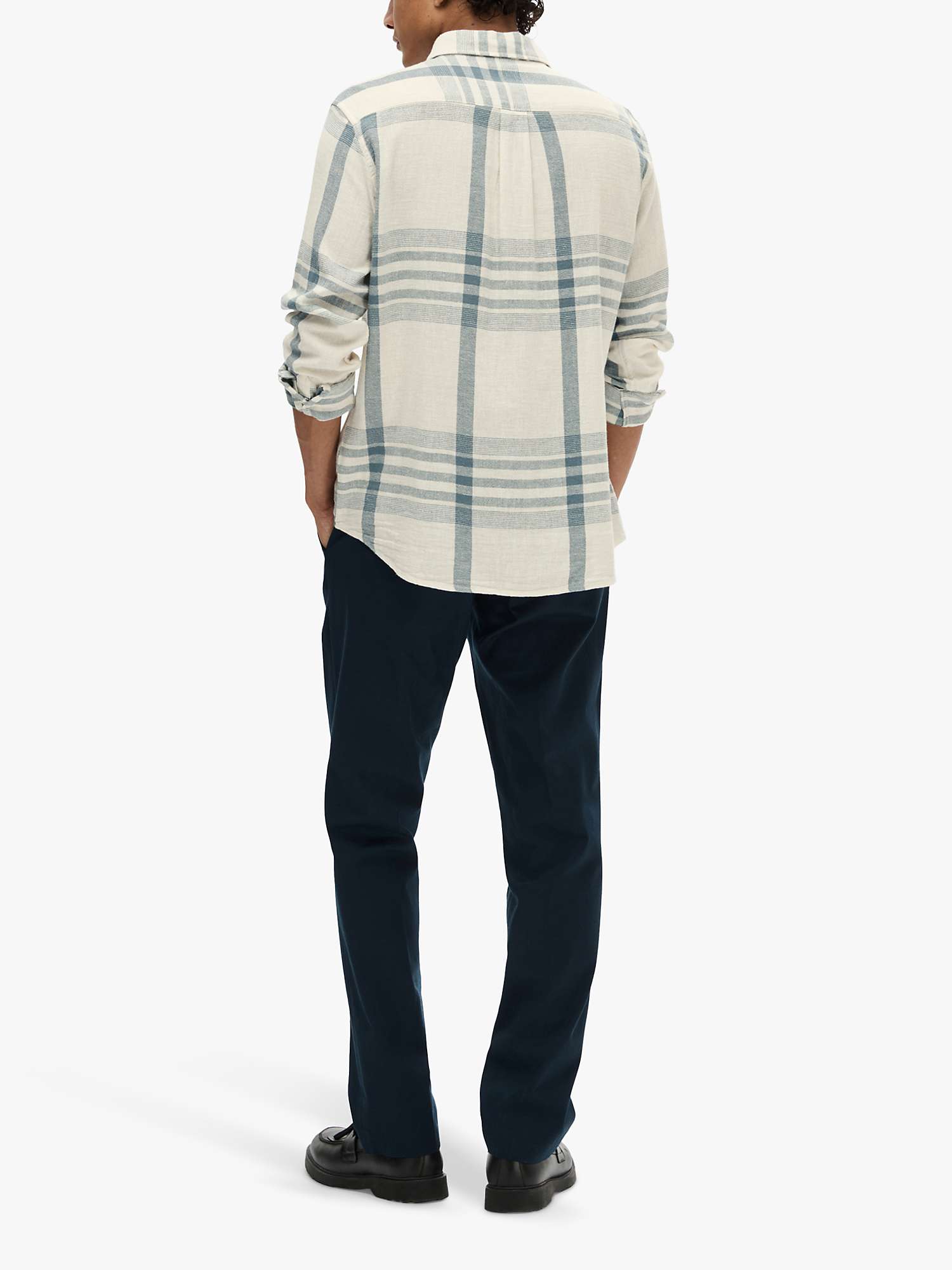 Buy SELECTED HOMME Callum Shirt, Egret/Multi Online at johnlewis.com