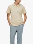 SELECTED HOMME Regular Fit Short Sleeve Polo Shirt, Fog