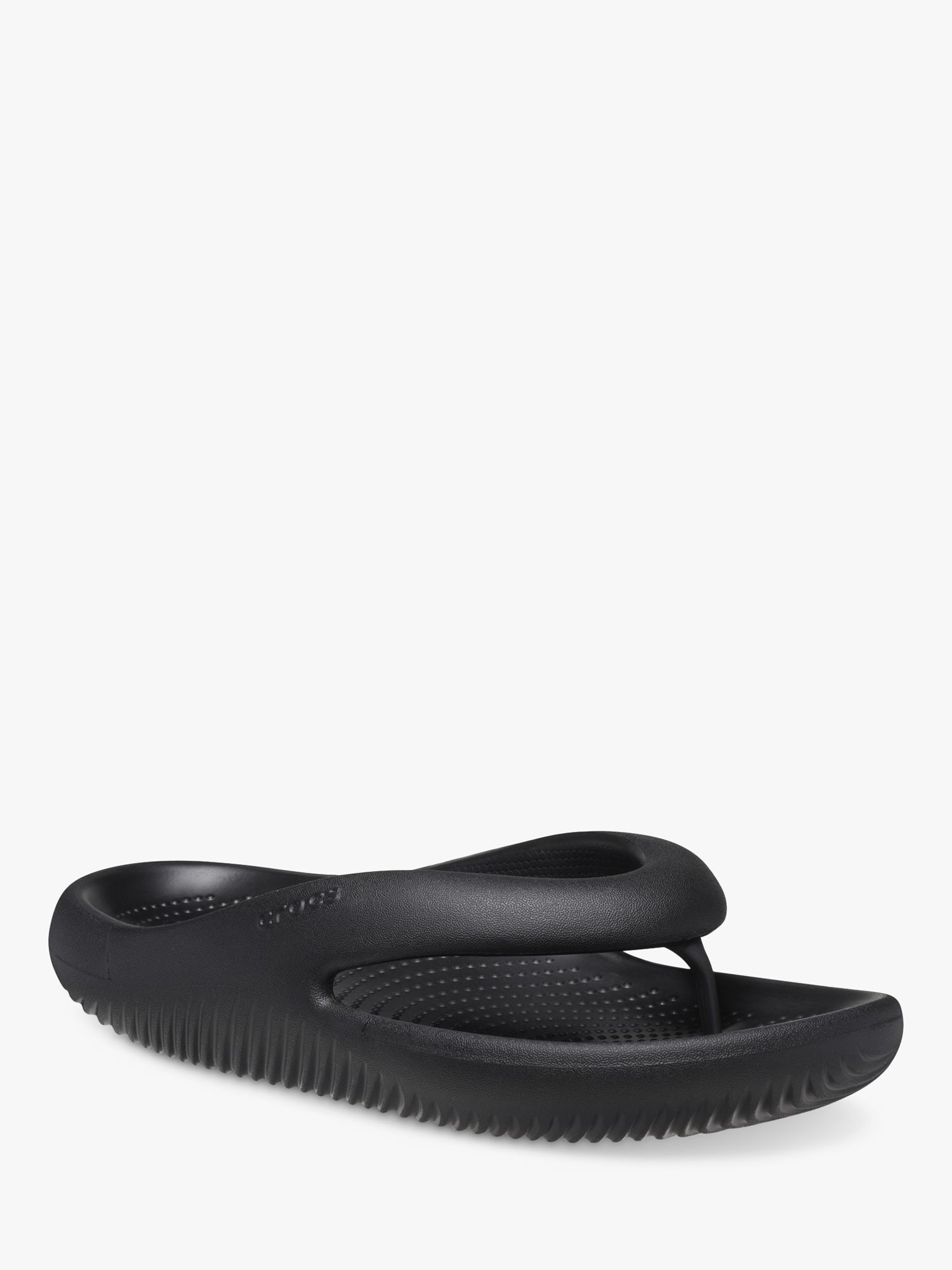Crocs Mellow Recovery Flip Flops, Black, 9