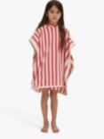 Reiss Kids' Ray Stripe Towelling Texture Hooded Poncho