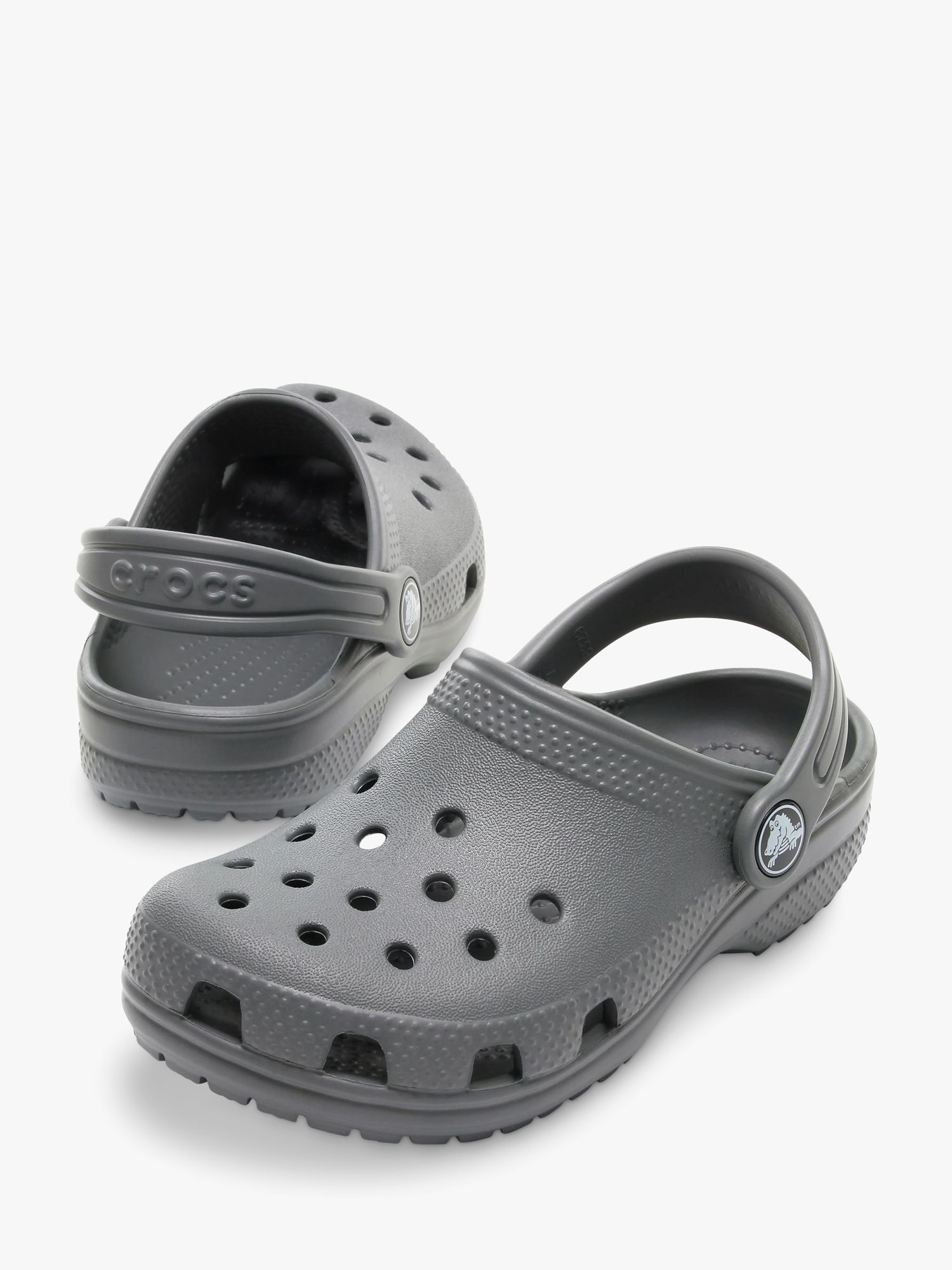 Crocs Kids' Classic Croc Clogs, Grey, 1
