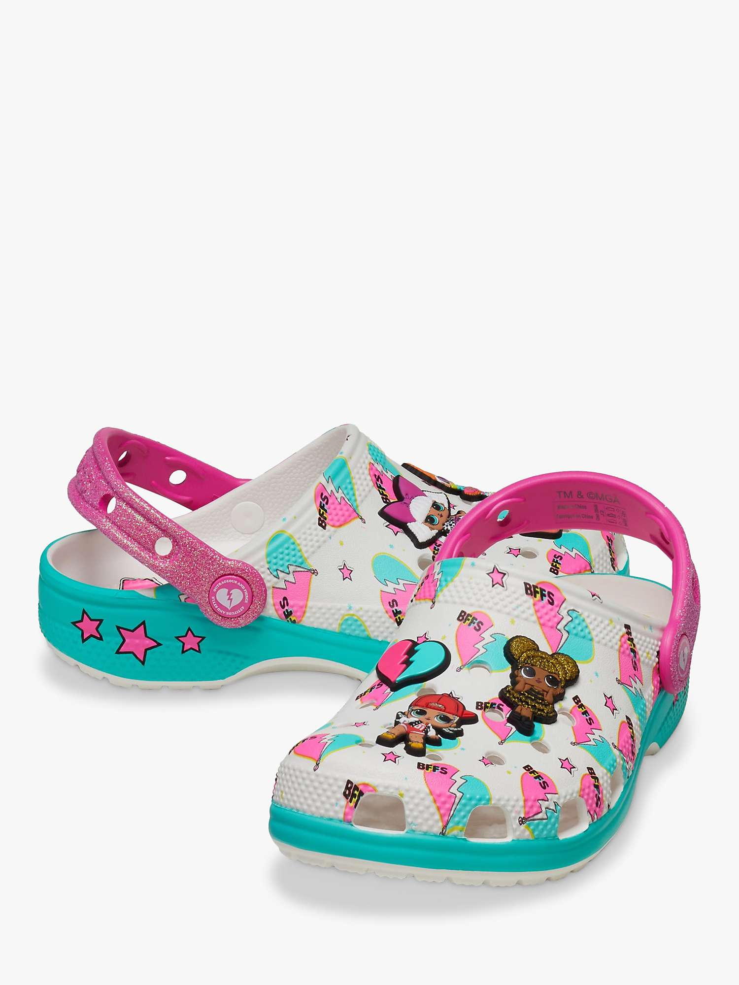 Buy Crocs Kids' Crocs X LOL Surprise! BFF Clogs, White/Multi Online at johnlewis.com