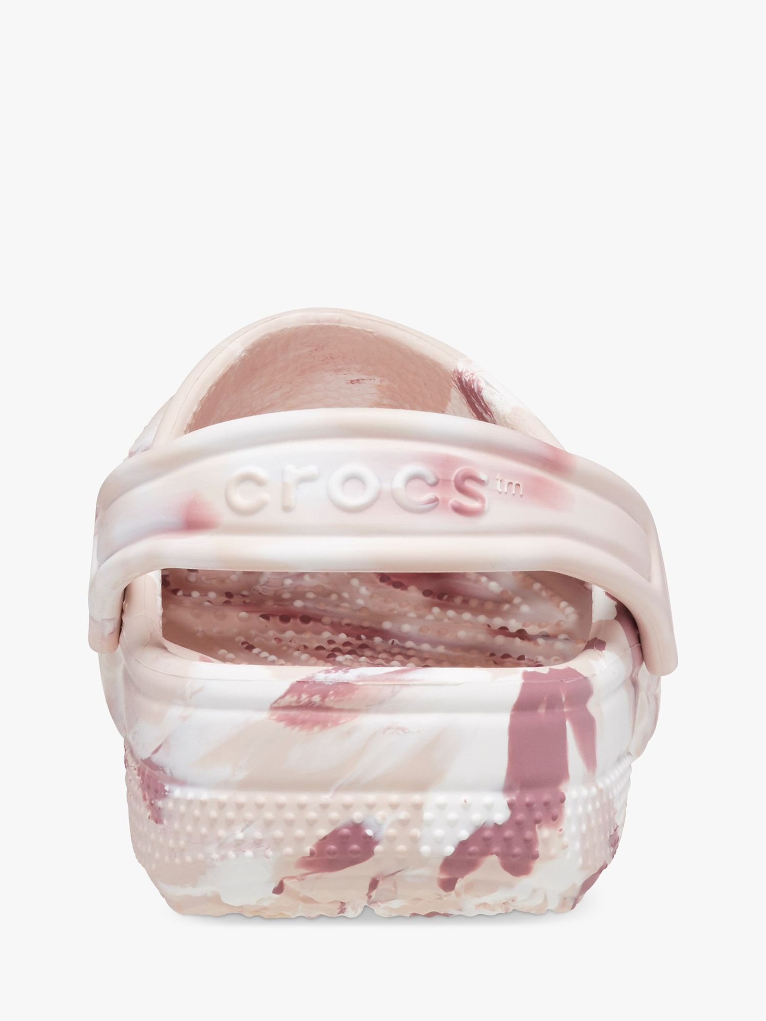 Crocs Kids' Classic Marbled Clogs, Light Pink, 4 Jnr