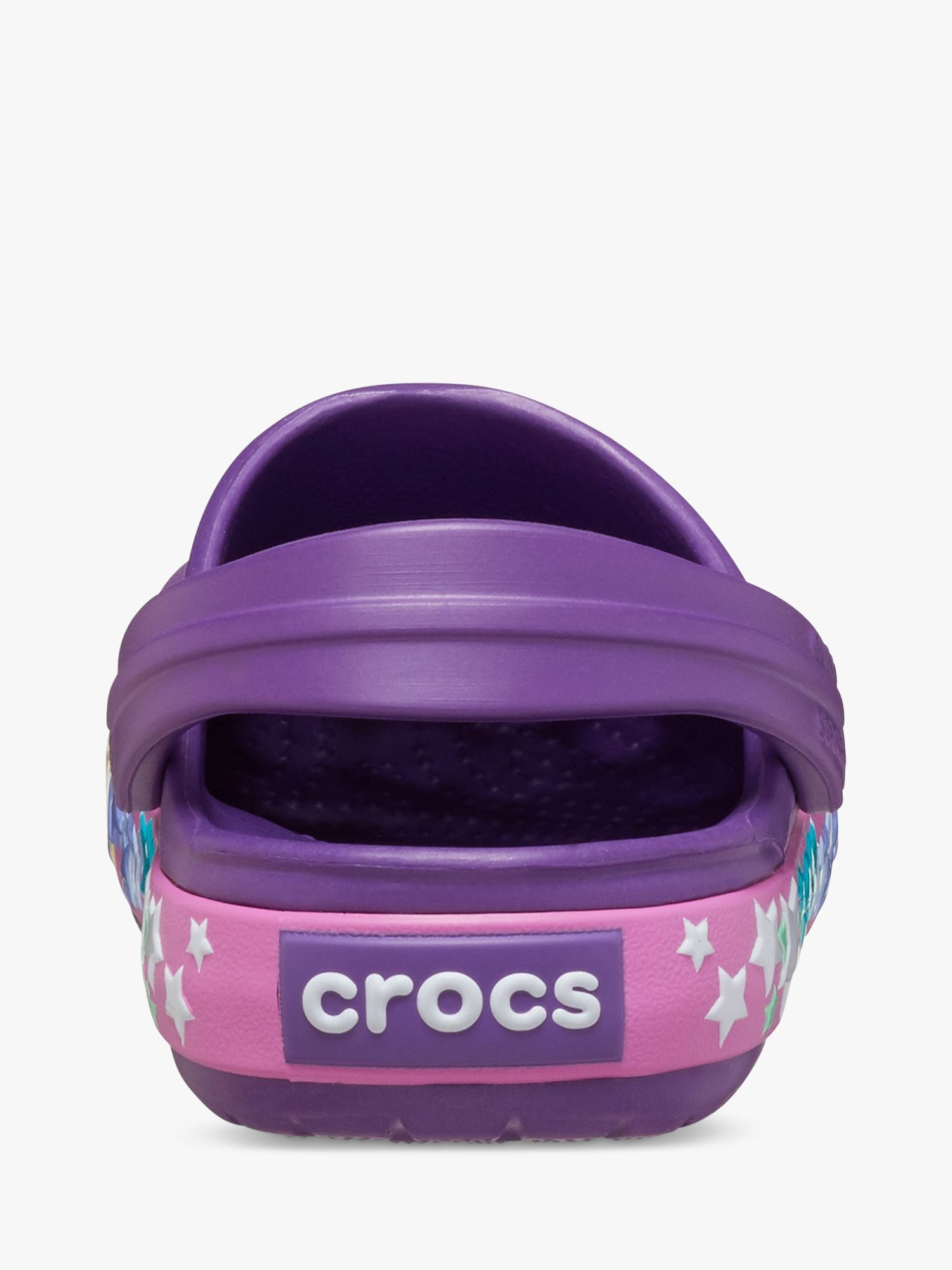 Crocs Kids' Crocband Star Clogs, Purple, 9 Jnr