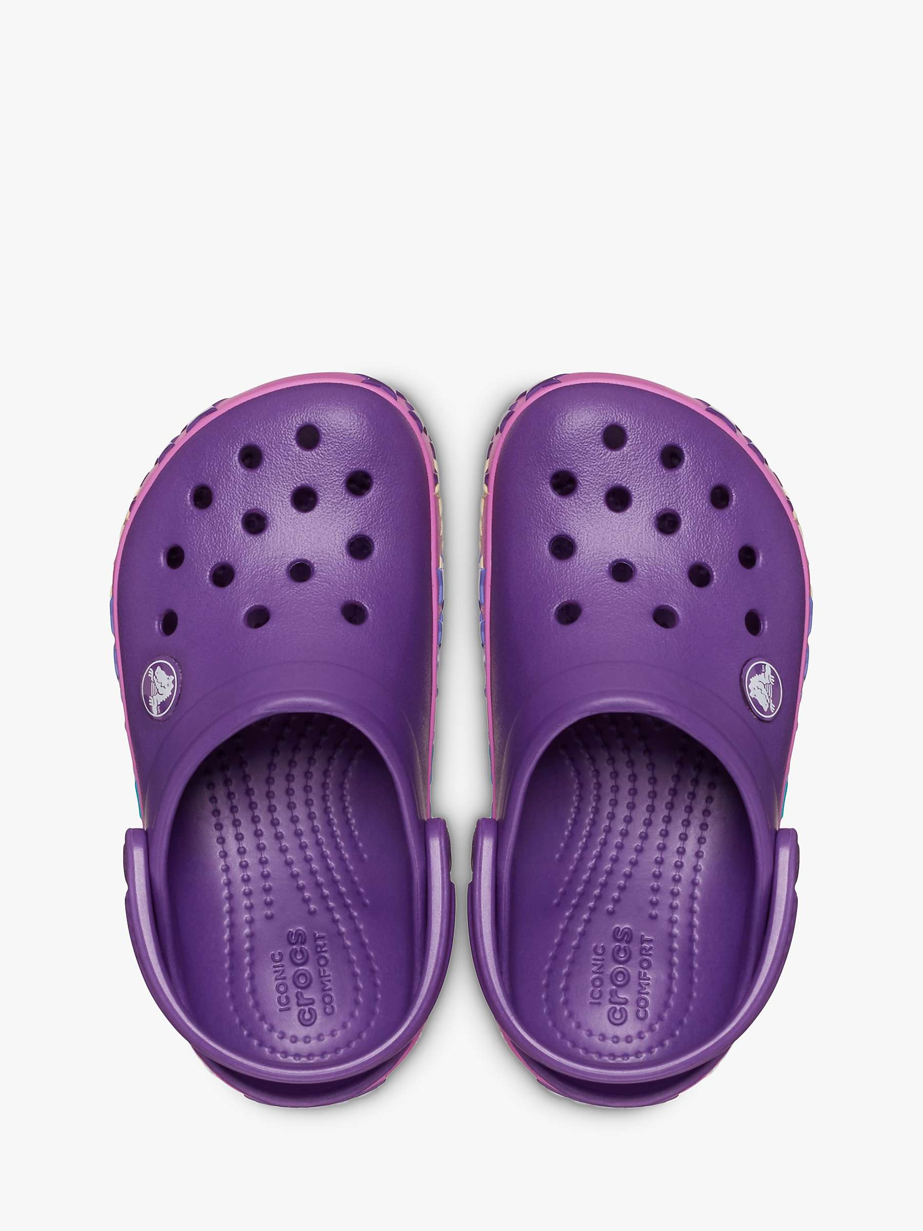 Buy Crocs Kids' Crocband Star Clogs, Purple Online at johnlewis.com