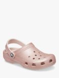 Crocs Kids' Classic Glitter Clogs, Light Pink