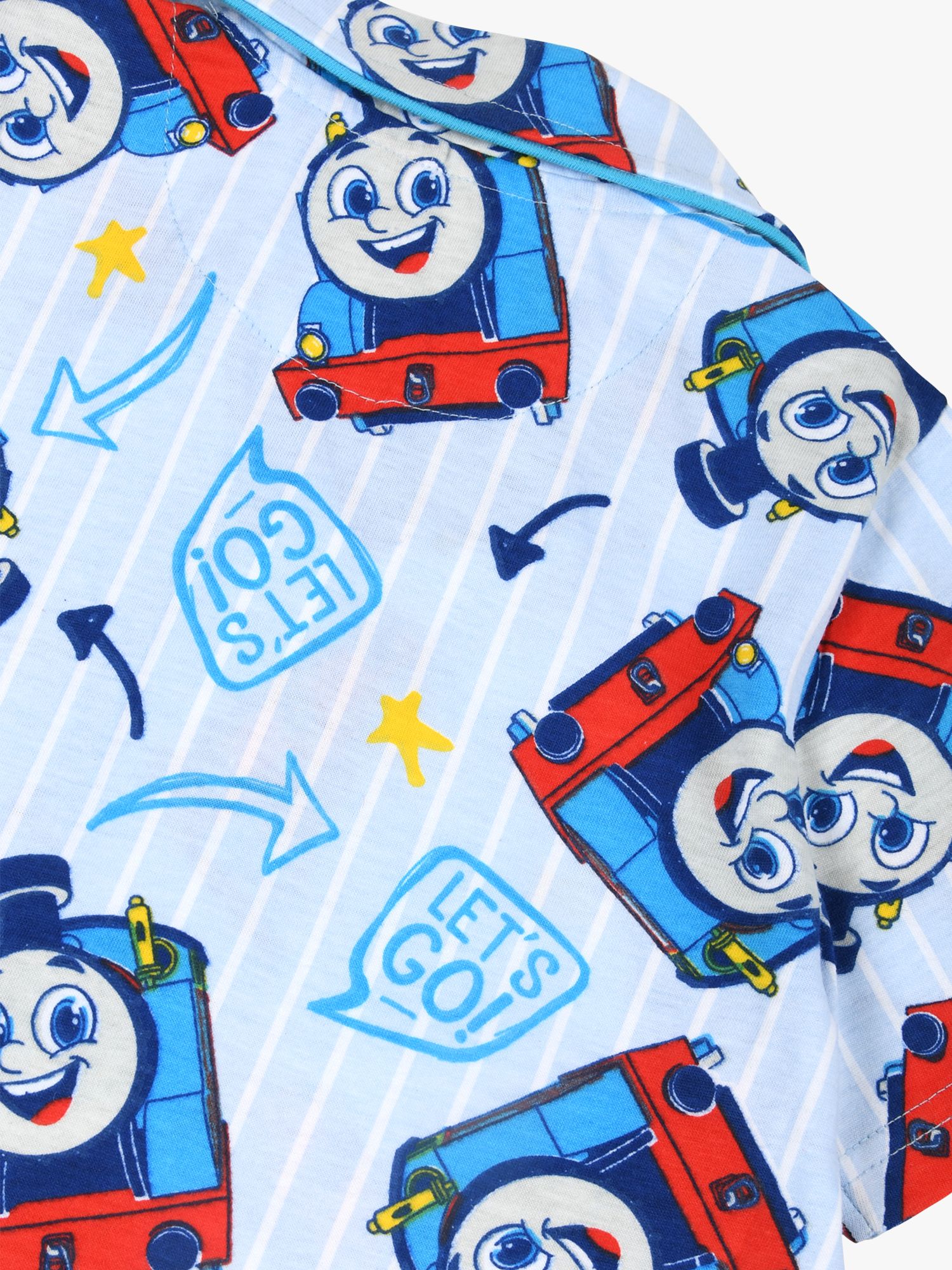 Brand Threads Kids' Thomas The Tank Engine Short Pyjama Set, Blue, 1-2 years