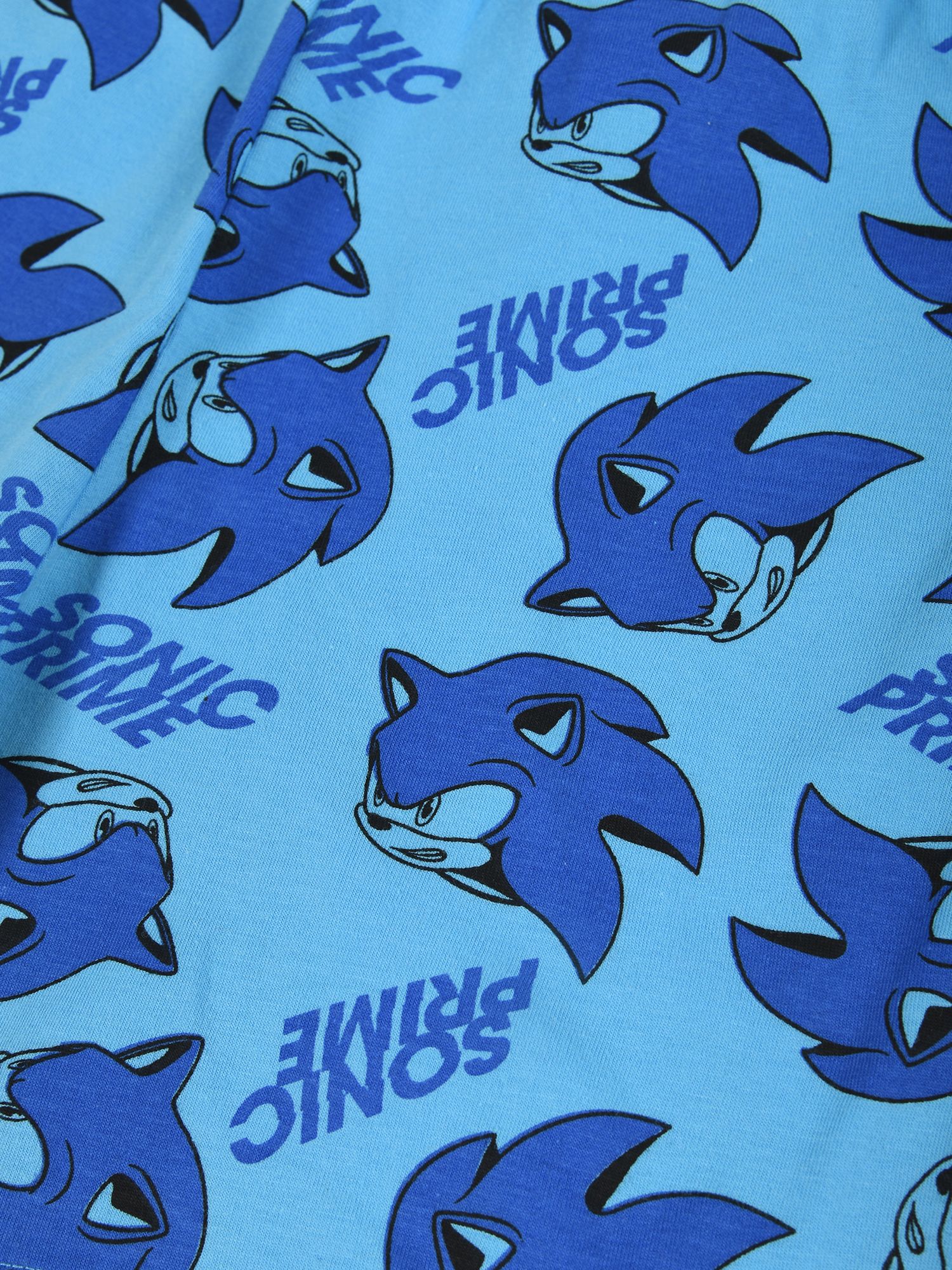 Brand Threads Kids' Sonic Prime Short Pyjama Set, Blue, 8-9 years