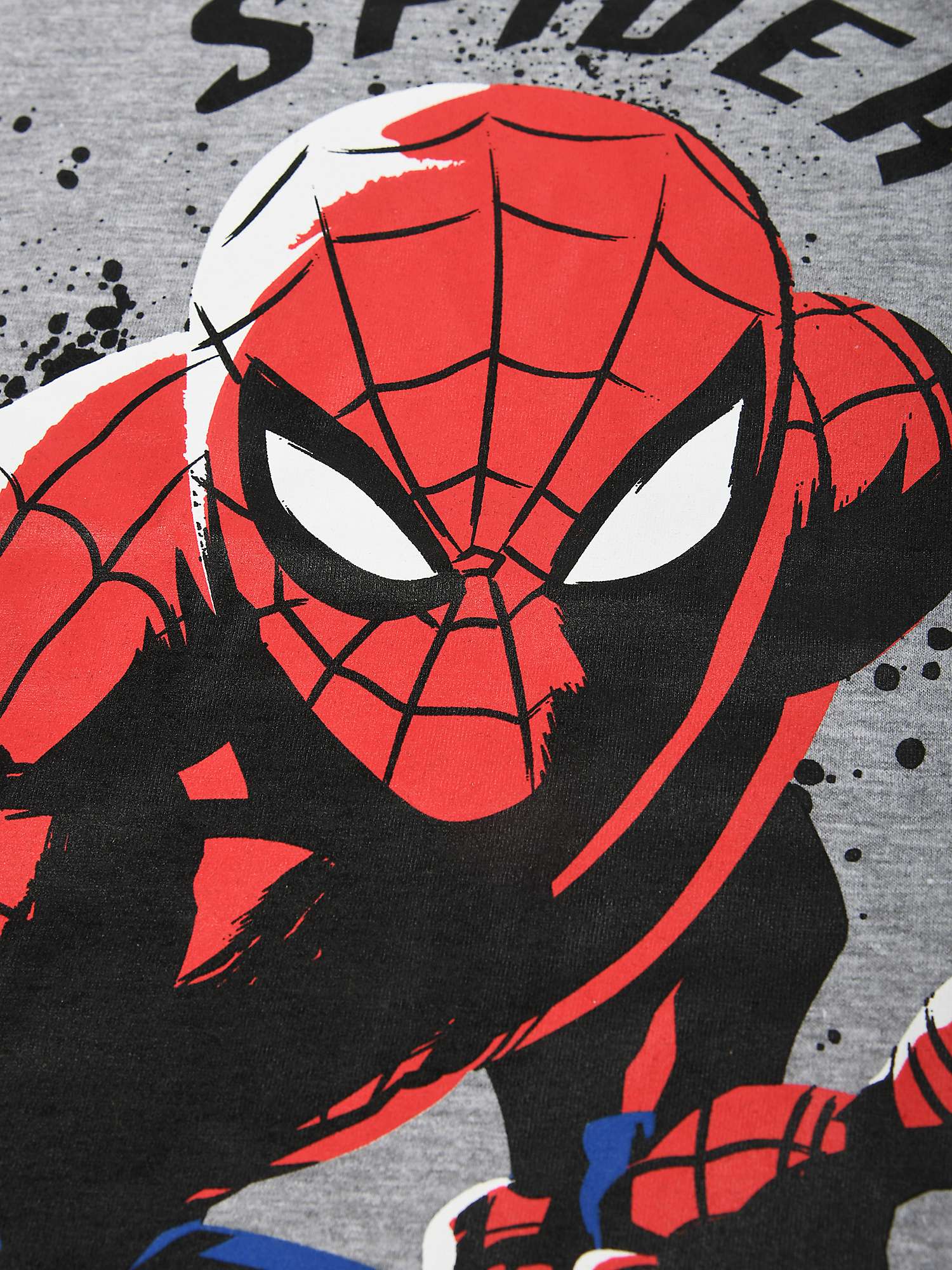 Buy Brand Threads Kids' Spiderman Pyjama Set, Grey/Multi Online at johnlewis.com