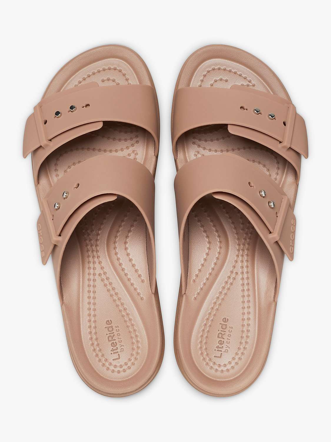 Buy Crocs Brooklyn Sandal Low Clogs, Light Brown Online at johnlewis.com