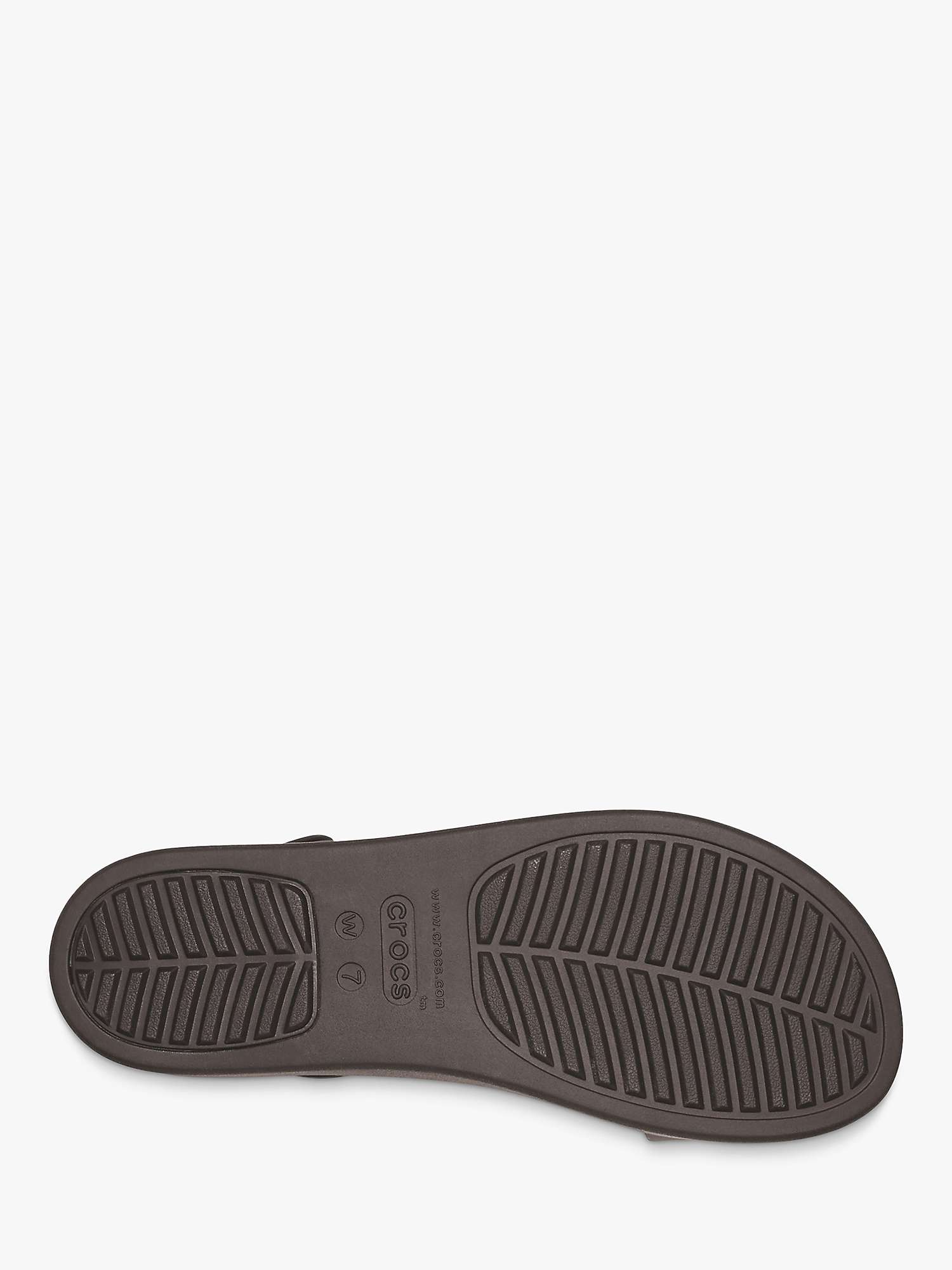 Buy Crocs Brooklyn Low Wedge Platform Sandals, Black Online at johnlewis.com