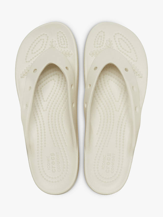 Crocs Classic Platform Flip-Flops, Off White