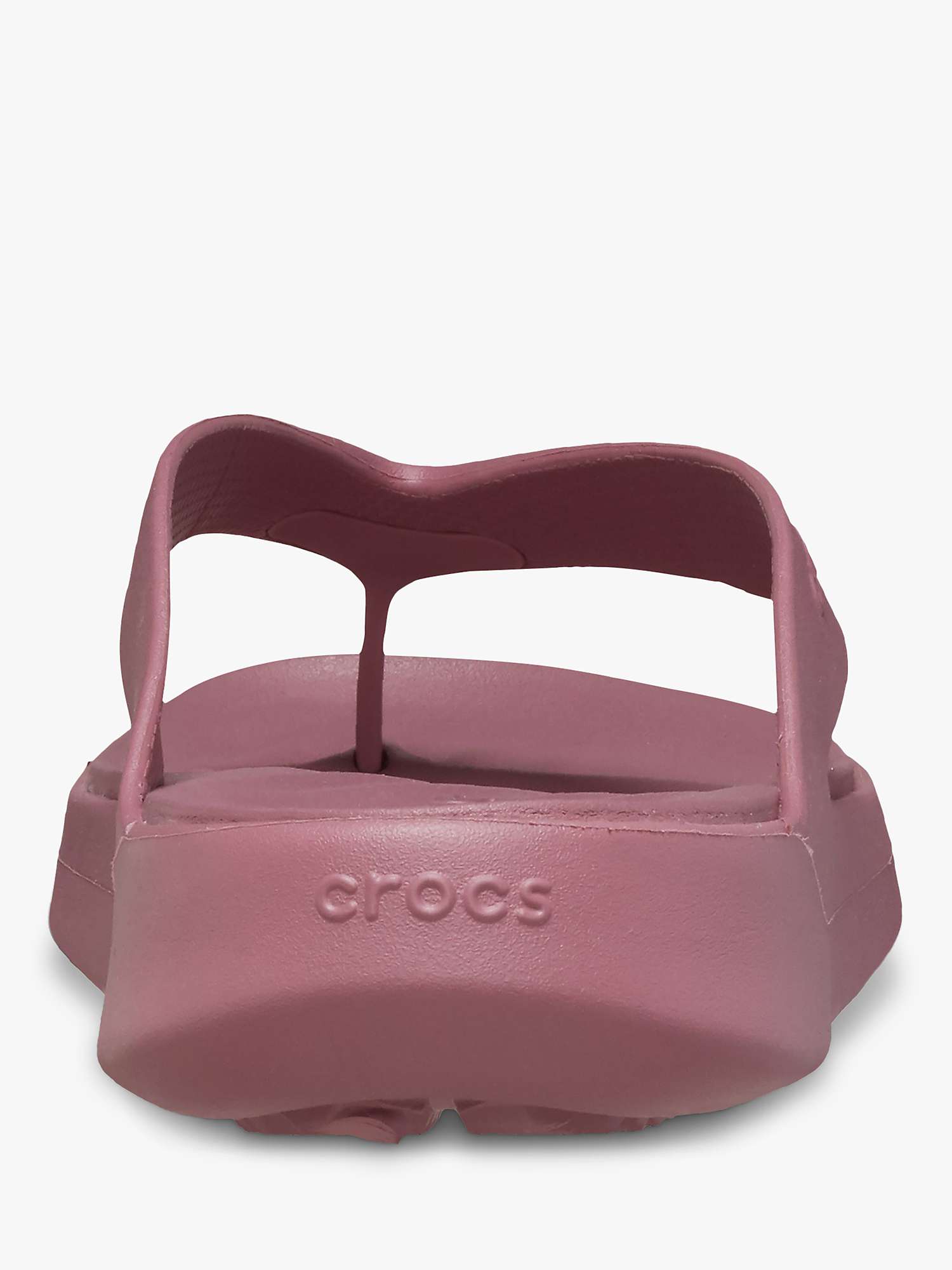 Buy Crocs Getaway Flip-Flops, Dark Pink Online at johnlewis.com